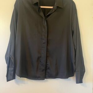 Womens satin Dress Shirt